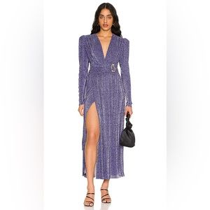 NWT Sabina Musayev Hadar Dress in Black & Iris (XS)